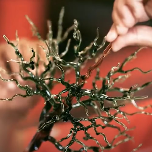 UOFD Golden Hands Glass Art Project